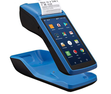 Machine terminale tenue dans la main de position d'écran tactile de scanner de système de Barway Android avec l'imprimante