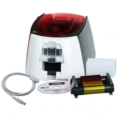 Evolis Badgy 100/200 Imprimante thermique d'impression directe Imprimante de carte d'identité en PVC à face unique